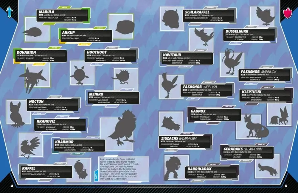 Pokémon Buch Das ultimative Stickerbuch - Galar Region Produktfoto