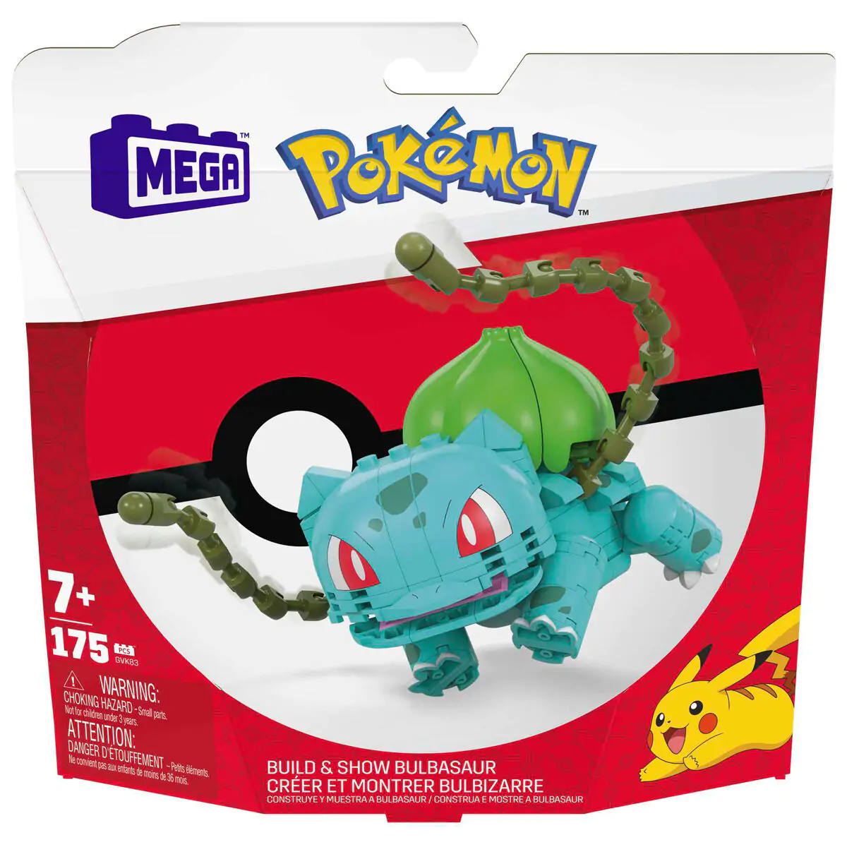 Pokémon Mega Construx Wonder Builders Bauset Bisasam 10 cm termékfotó