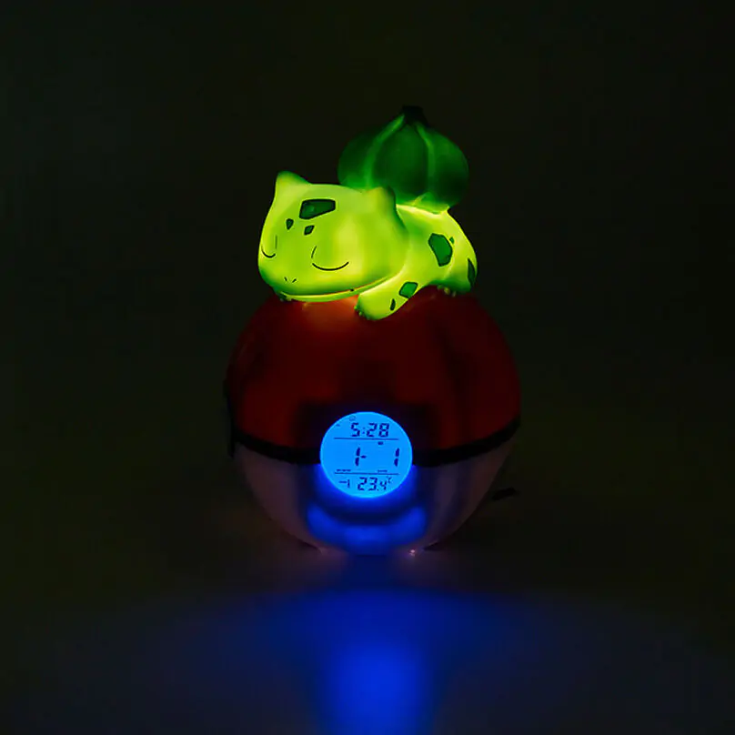 Pokémon Wecker Pokeball mit Leuchtfunktion Bisasam 18 cm termékfotó