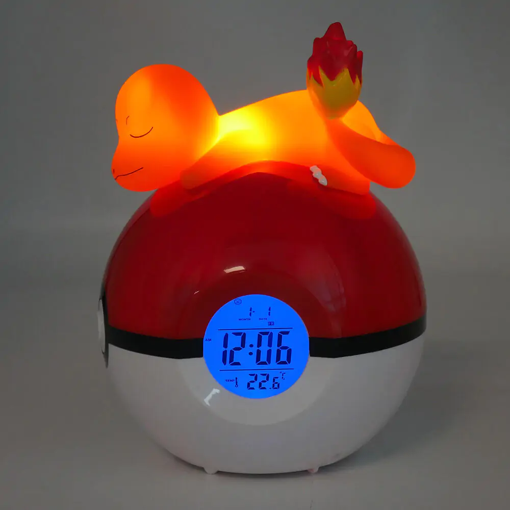 Pokémon Wecker Pokeball mit Leuchtfunktion Glumanda 18 cm termékfotó