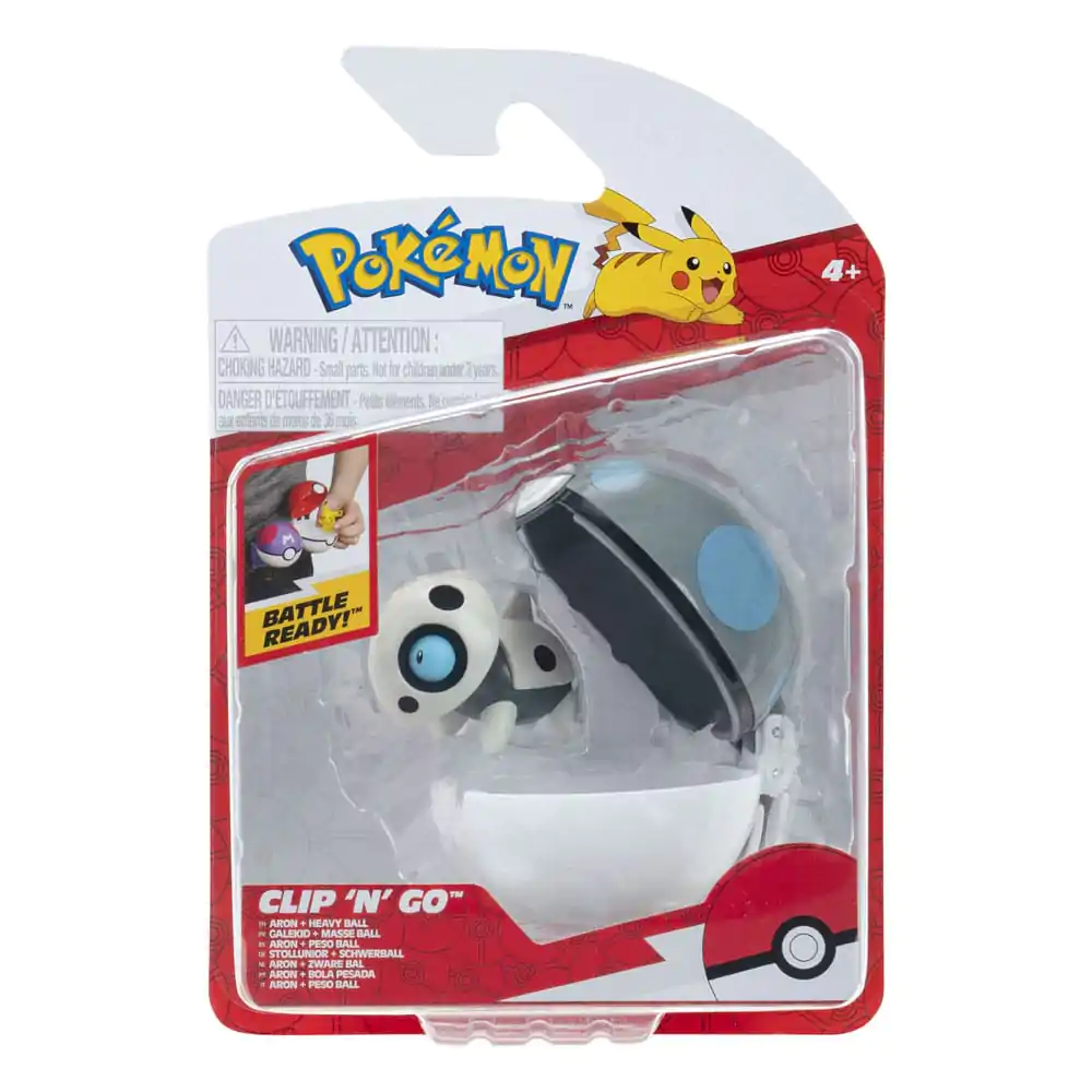 Pokémon Clip&#039;n&#039;Go Poké Balls Aron &amp; Schwerball Produktfoto