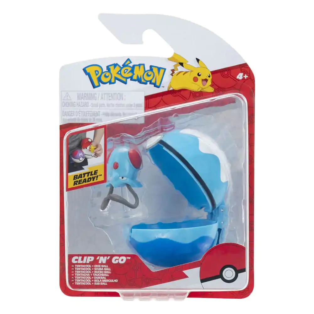 Pokémon Clip'n'Go Poké Bälle Tentacool & Dive Ball Produktfoto