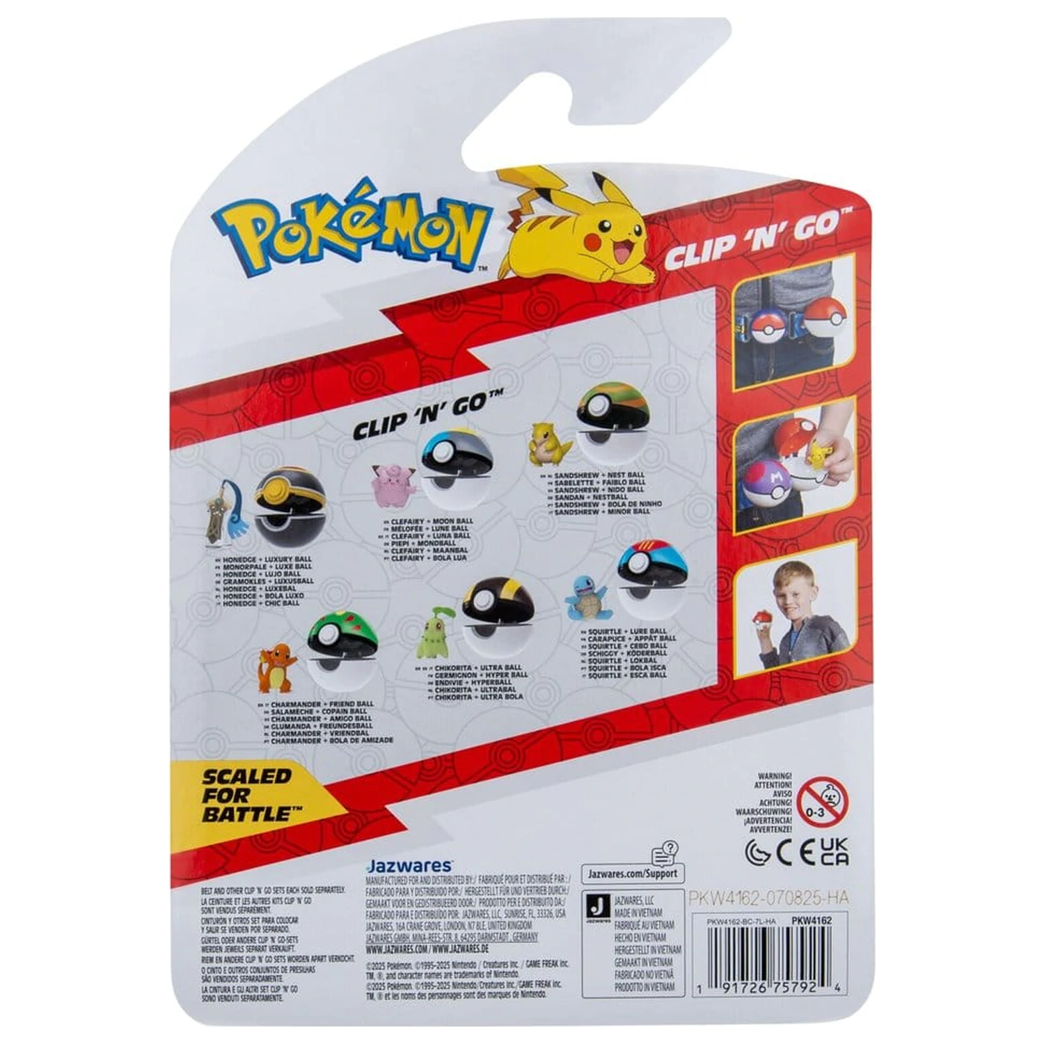 Pokémon Clip 'n' Go Actionfigur Charmander & Freund Ball Produktfoto