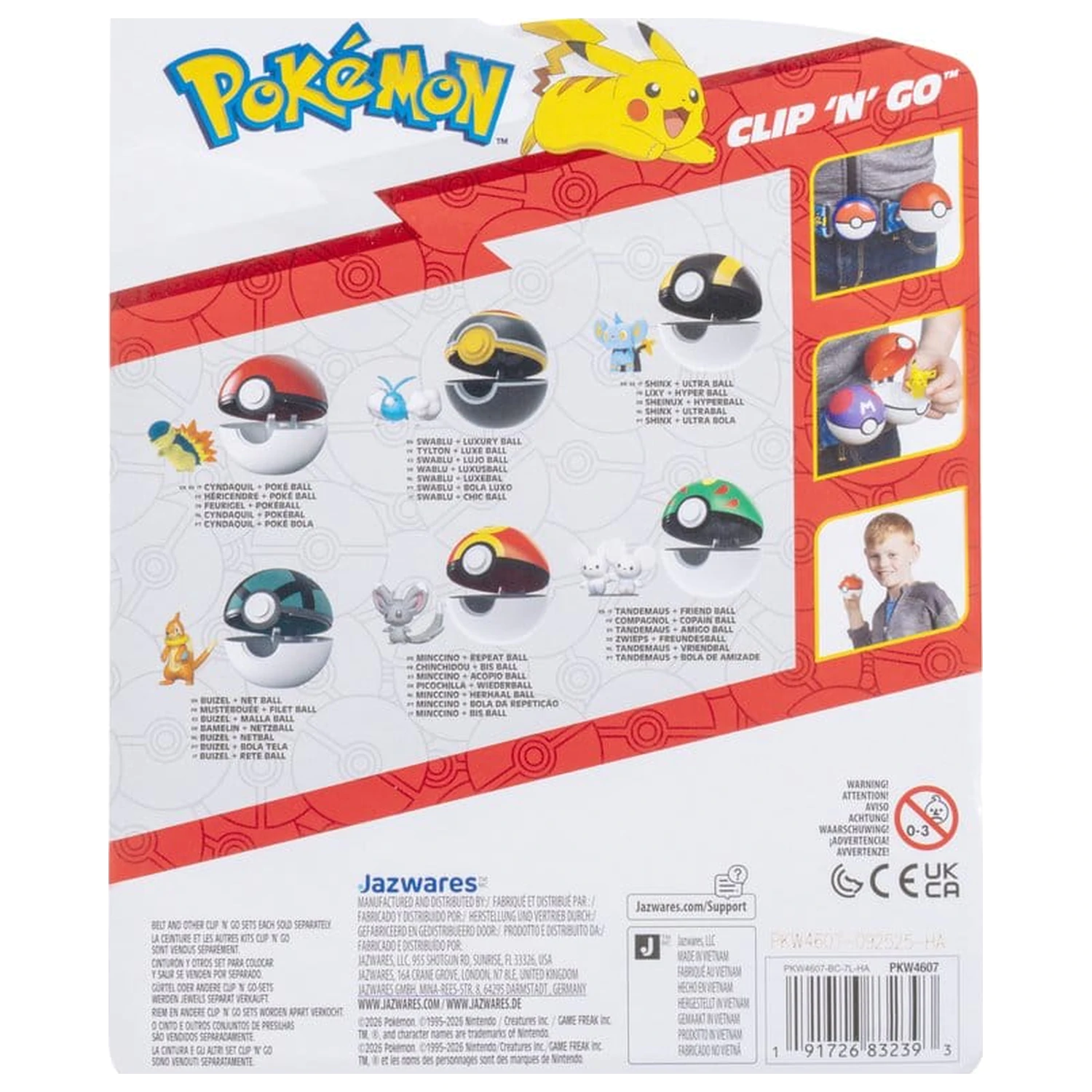 Pokémon Clip 'n' Go Actionfigur Shinx & Ultra Ball Produktfoto