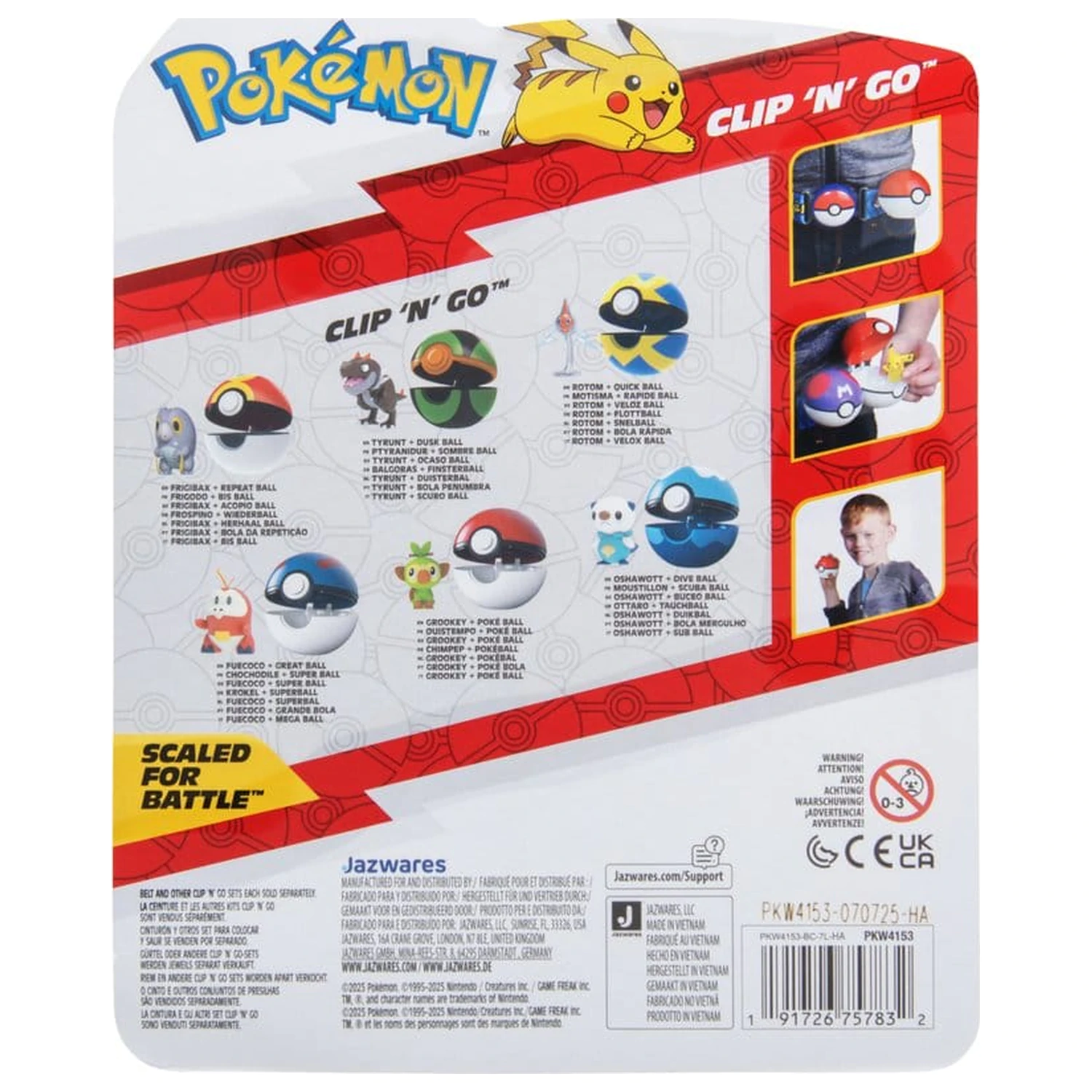 Pokémon Clip 'n' Go Actionfigur Welle 21 Frigibax & Repeat Ball Produktfoto