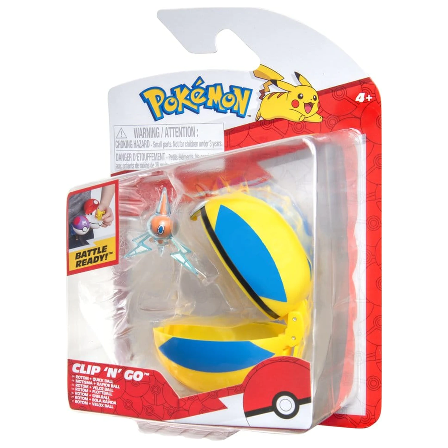 Pokémon Clip 'n' Go Actionfigur Welle 21 Rotom & Quick Ball Produktfoto