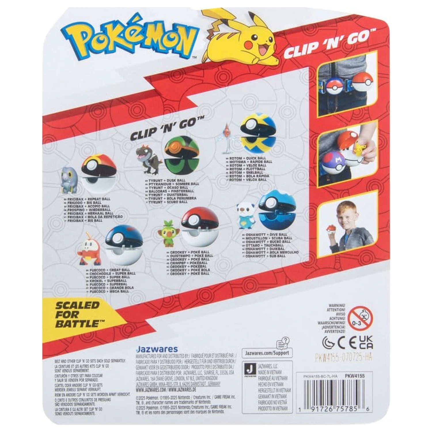 Pokémon Clip 'n' Go Actionfigur Welle 21 Rotom & Quick Ball Produktfoto
