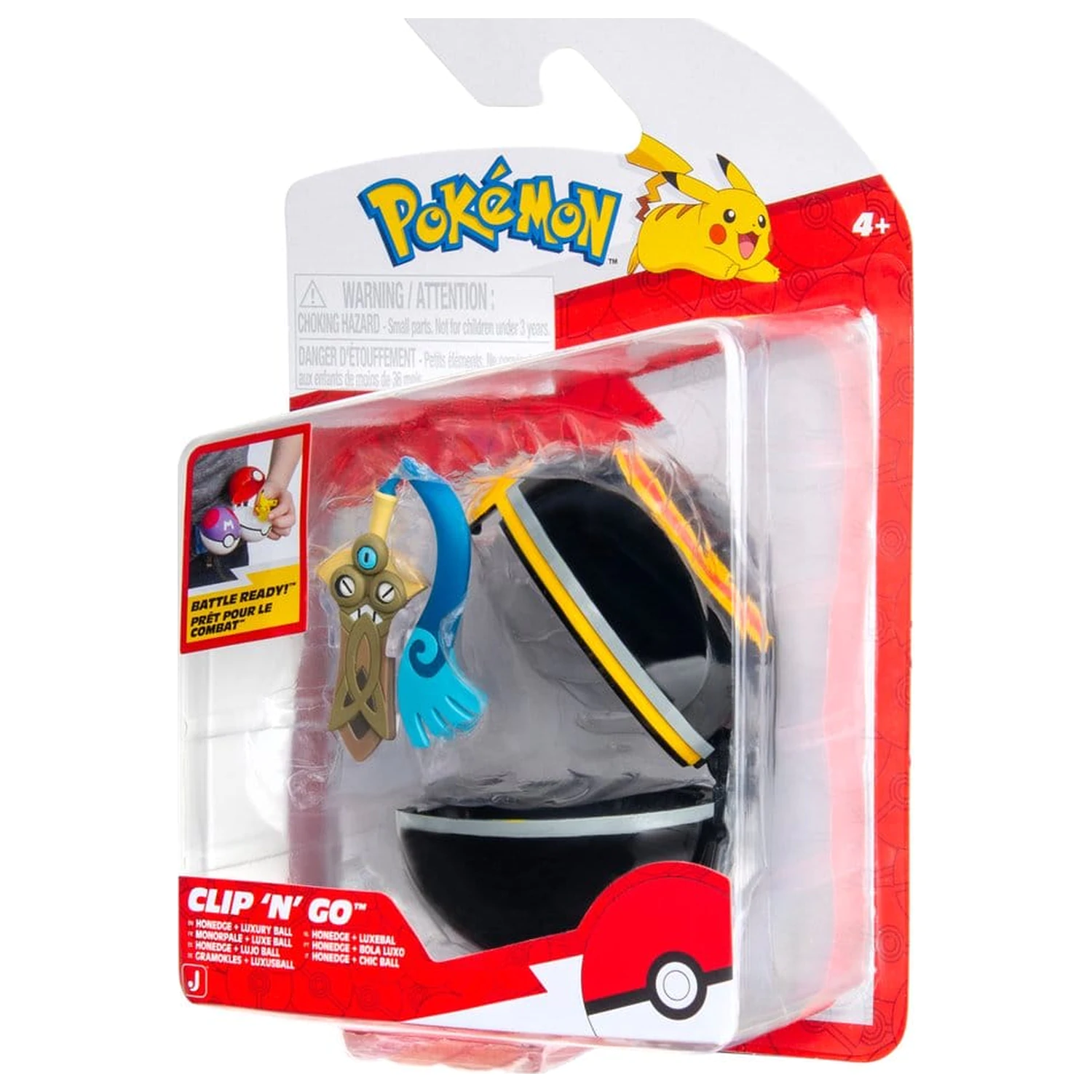 Pokémon Clip 'n' Go Actionfigur Wave 22 Honedge & Luxury Ball Produktfoto