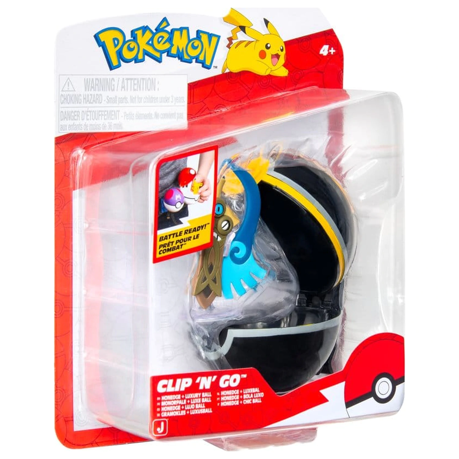 Pokémon Clip 'n' Go Actionfigur Wave 22 Honedge & Luxury Ball Produktfoto