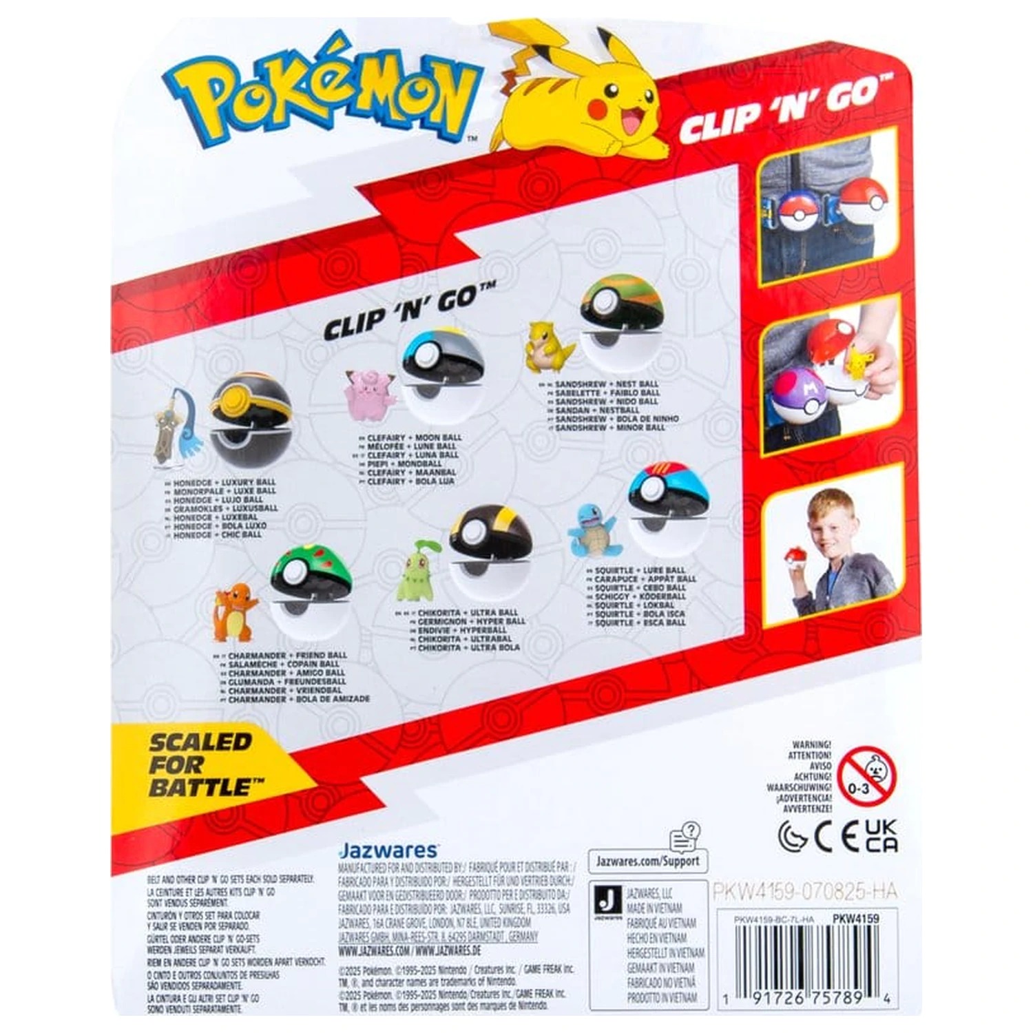 Pokémon Clip 'n' Go Actionfigur Wave 22 Honedge & Luxury Ball Produktfoto