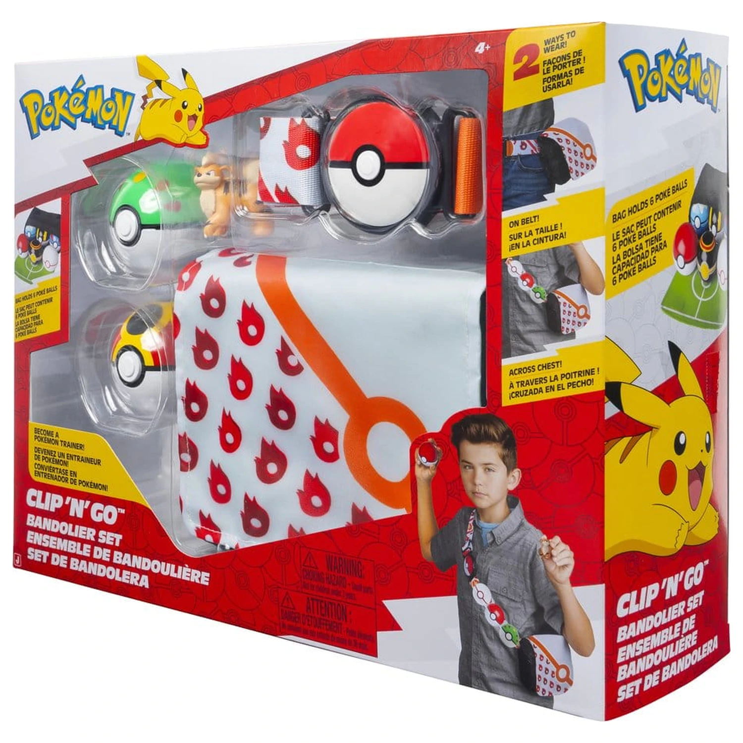 Pokémon Clip 'n' Go Patronengurt Set Growlithe Produktfoto