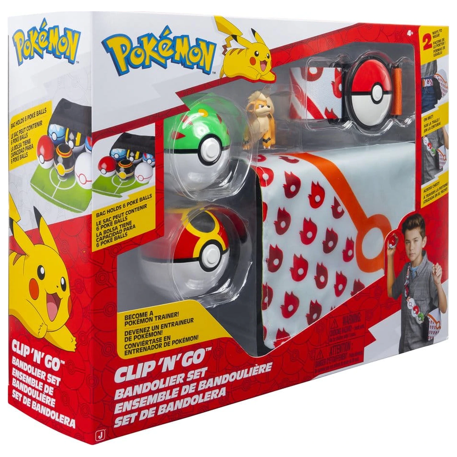 Pokémon Clip 'n' Go Patronengurt Set Growlithe Produktfoto