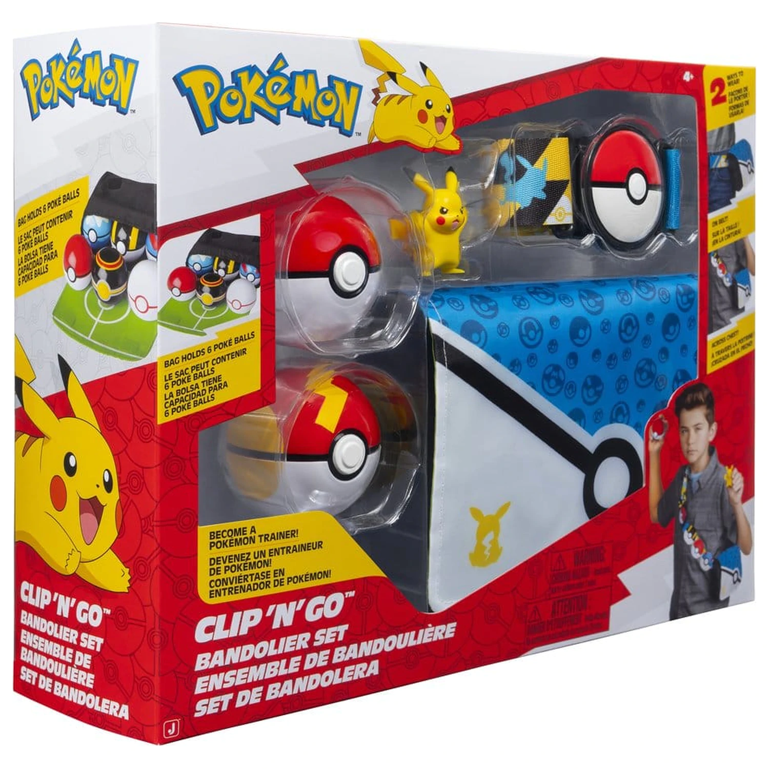 Pokémon Clip 'n' Go Bandolier Set Pikachu Produktfoto