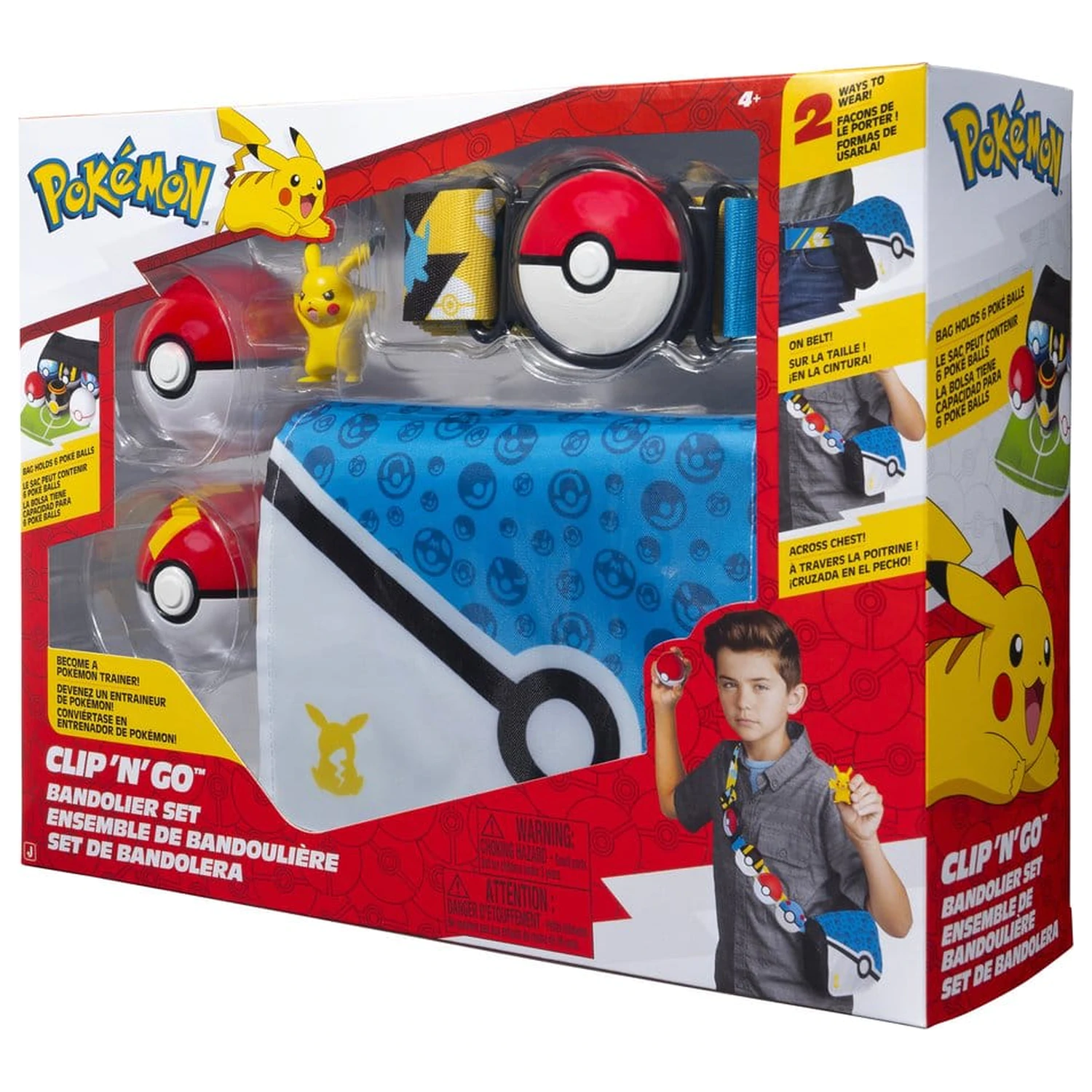 Pokémon Clip 'n' Go Bandolier Set Pikachu Produktfoto