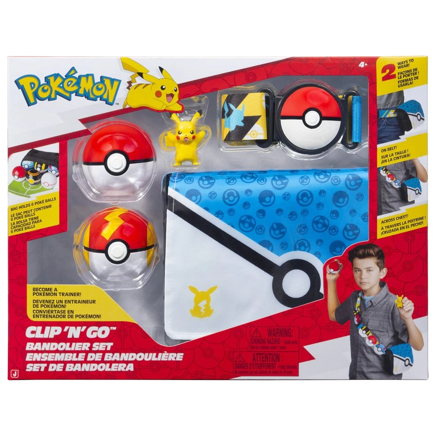 Pokémon Clip 'n' Go Bandolier Set Pikachu Produktfoto