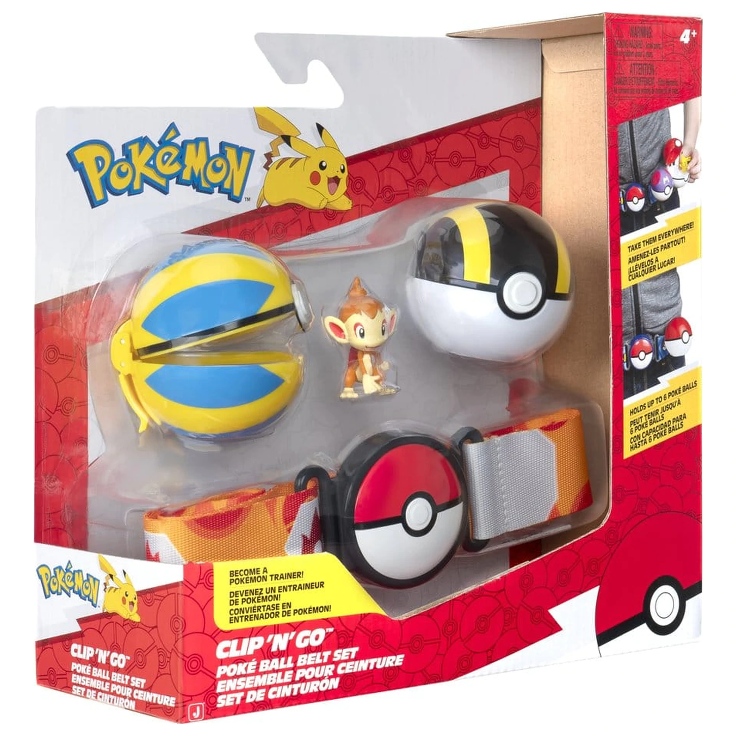 Pokémon Clip 'n' Go Gürtel Set Chimchar Produktfoto