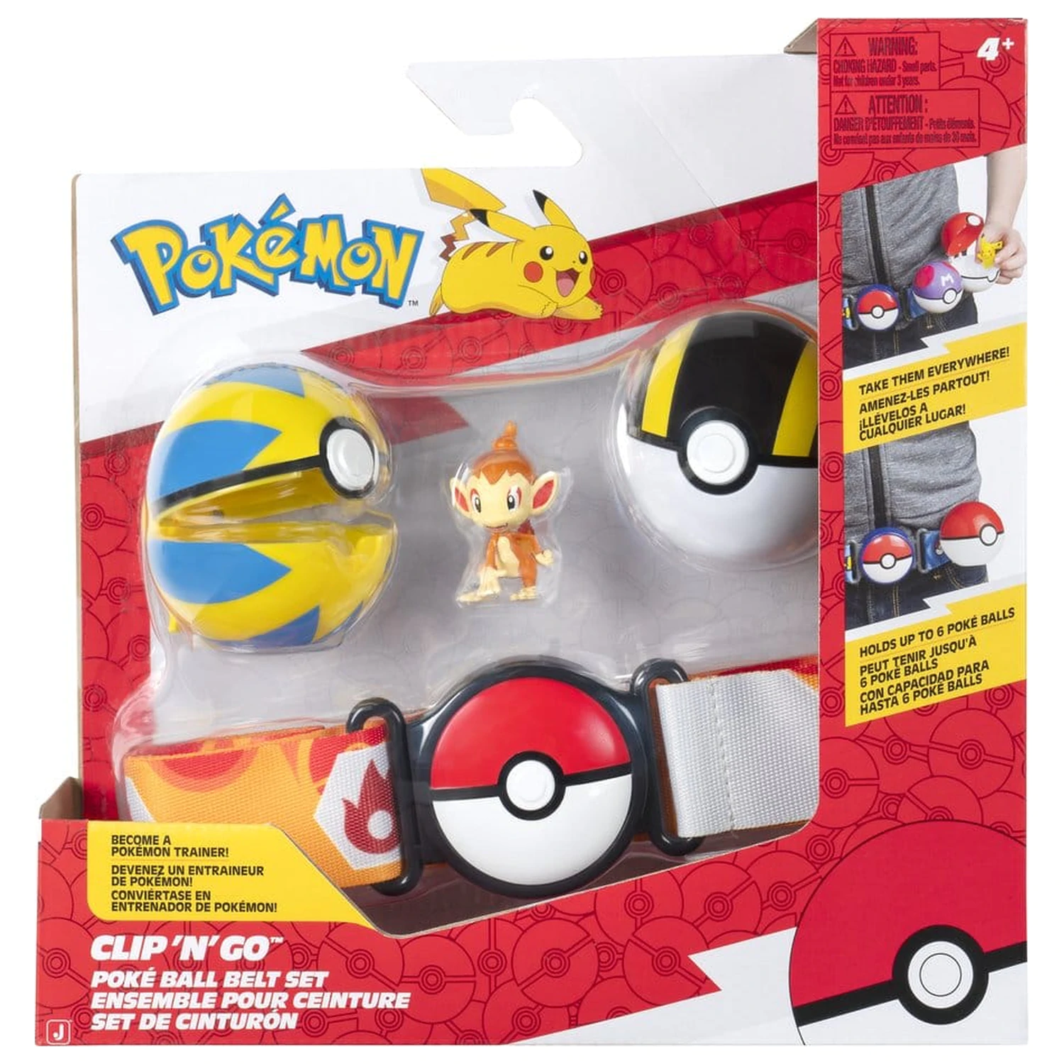 Pokémon Clip 'n' Go Gürtel Set Chimchar Produktfoto