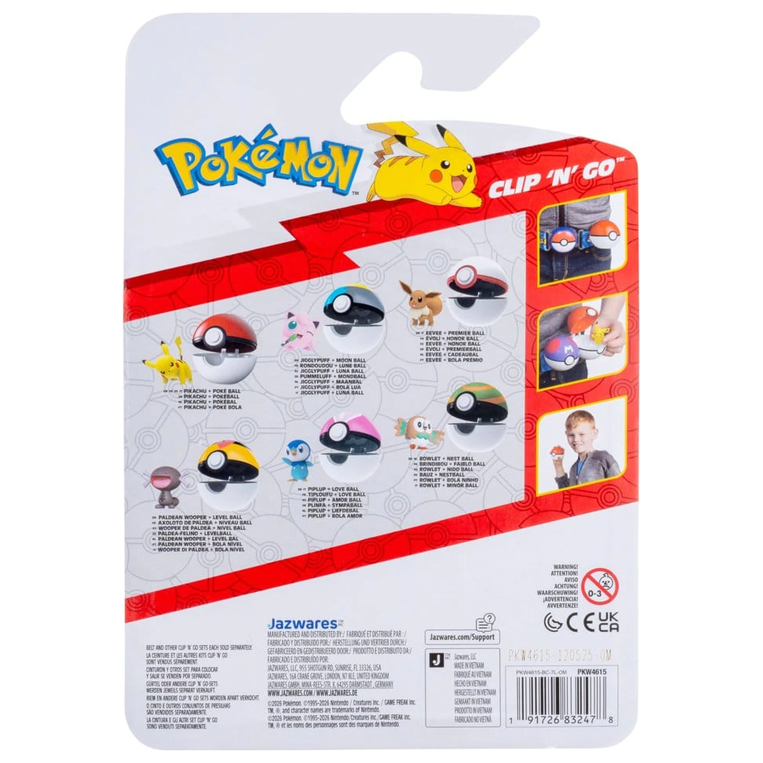 Pokémon Clip 'N' Go Eevee & Premier Ball Produktfoto