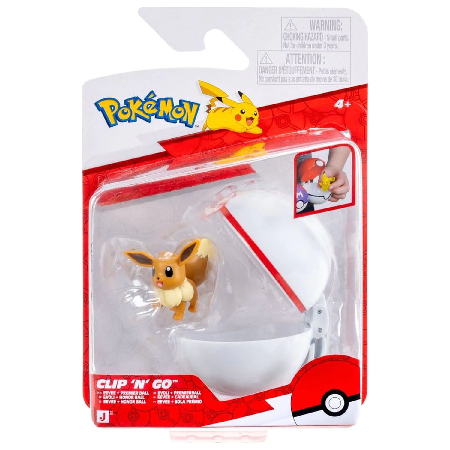 Pokémon Clip 'N' Go Eevee & Premier Ball Produktfoto