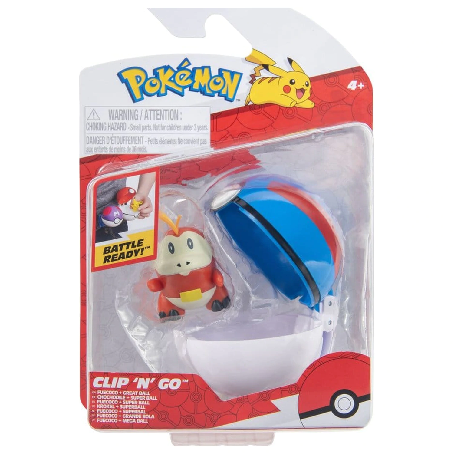 Pokémon Clip 'n' Go Fuecoco & Great Ball Produktfoto