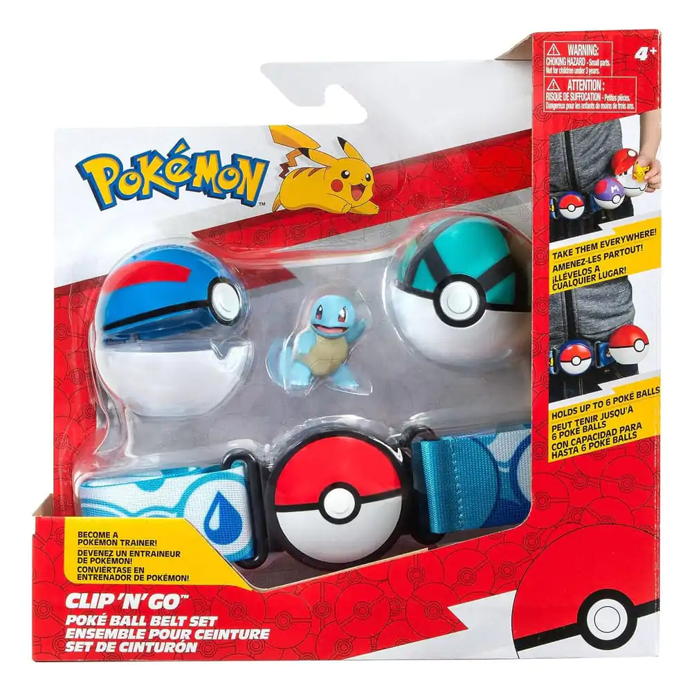 Pokémon Clip'n'Go Poké Gürtel Set Superball, Netzball &amp; Shiggy Produktfoto