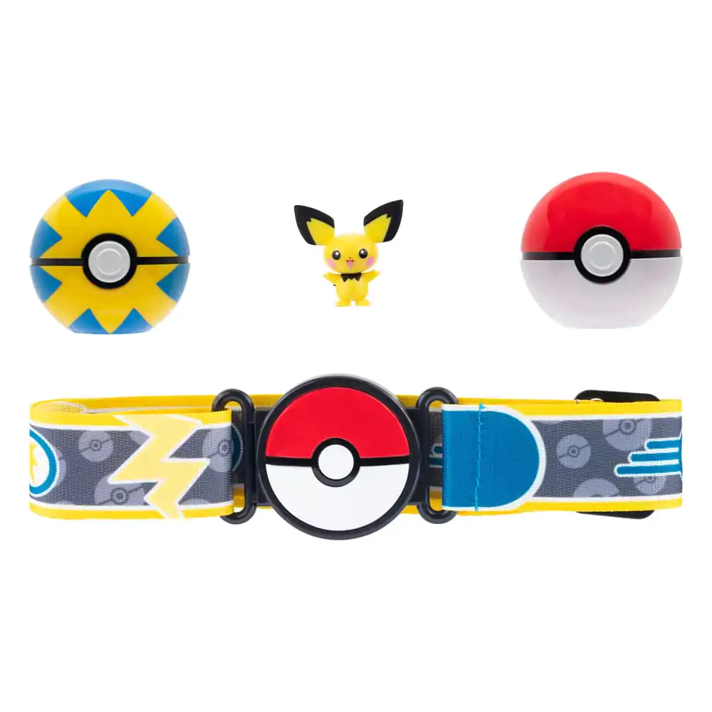 Pokémon Clip'n'Go Poké Gürtel Set Pokéball, Flottball &amp; Pichu Produktfoto