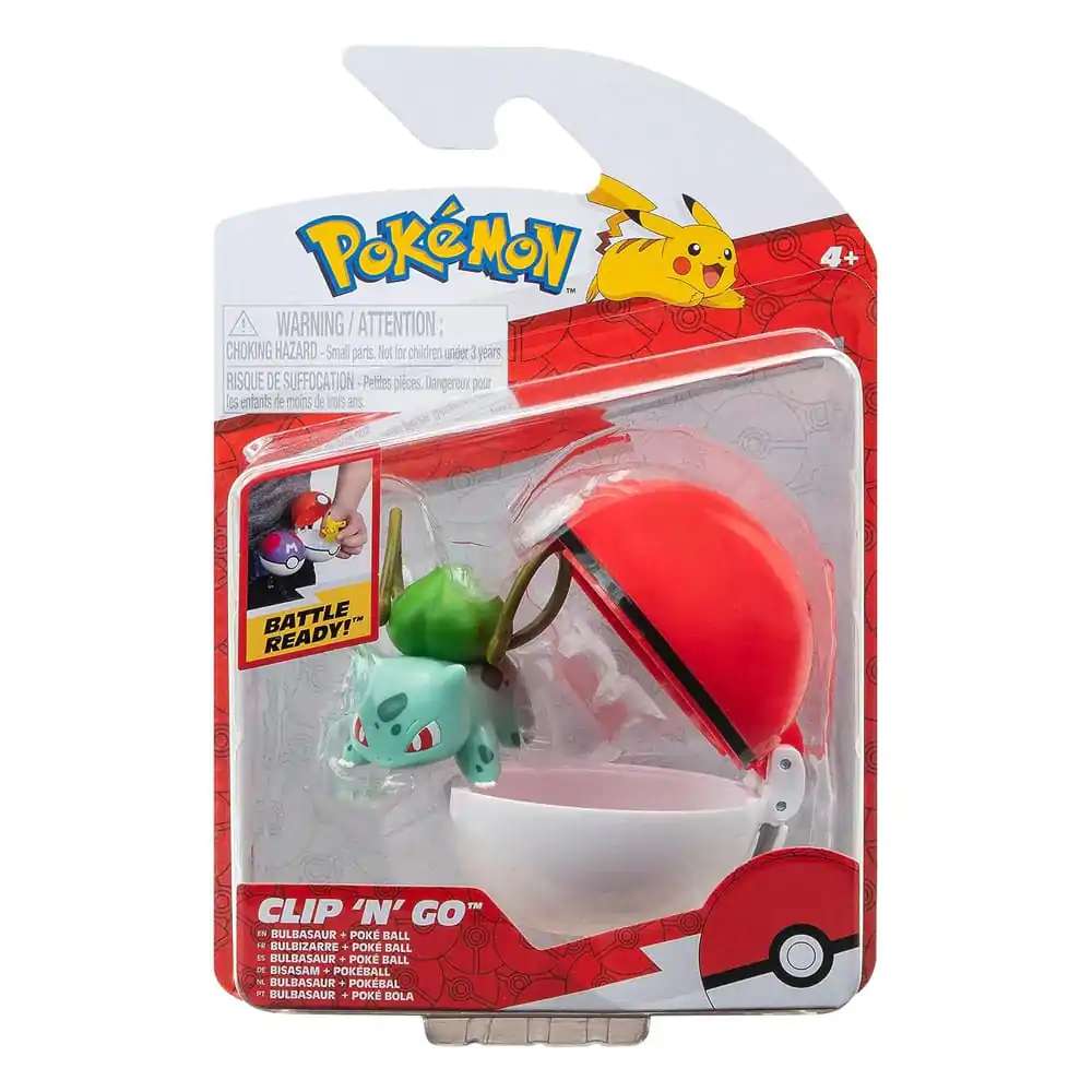 Pokémon Clip'n'Go Poké Balls Bisasam &amp; Pokéball Produktfoto