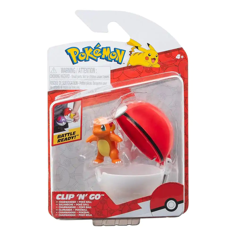Pokémon Clip'n'Go Poké Balls Glumanda &amp; Pokéball Produktfoto