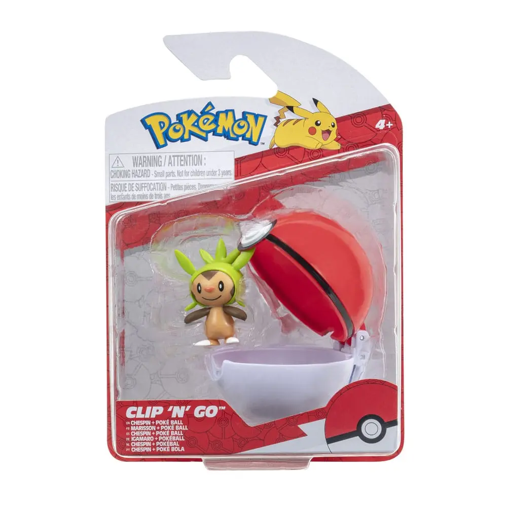 Pokémon Clip'n'Go Poké Balls Chespin &amp; Poké Ball Produktfoto