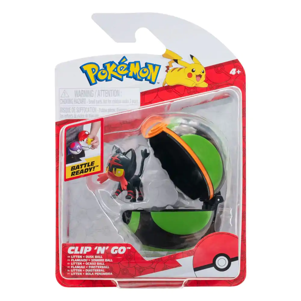 Pokémon Clip'n'Go Poké Balls Flamiau &amp; Finsterball Produktfoto