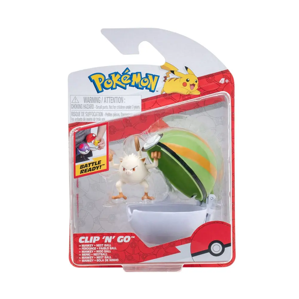 Pokémon Clip'n'Go Poké Balls Mankey & Poké Ball Produktfoto