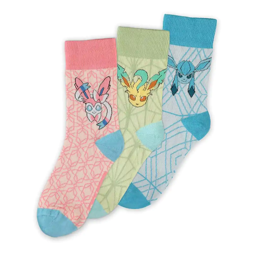 Pokémon Socken 3er-Pack Eevee Evolution 3.0 43-46 Produktfoto