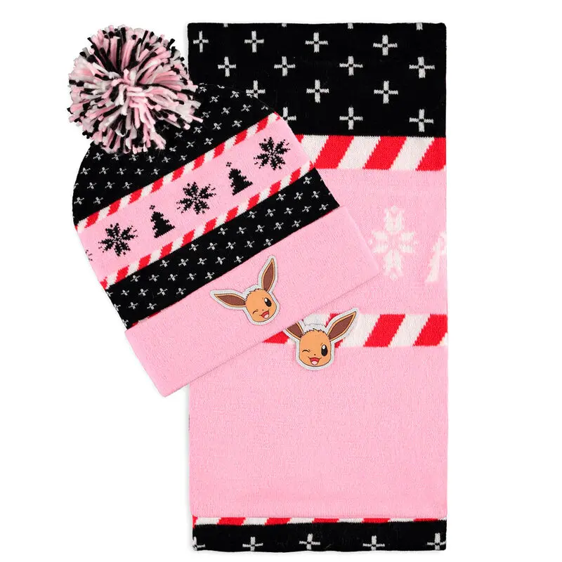 Pokemon Eevee beanie &amp; Schal Set Produktfoto