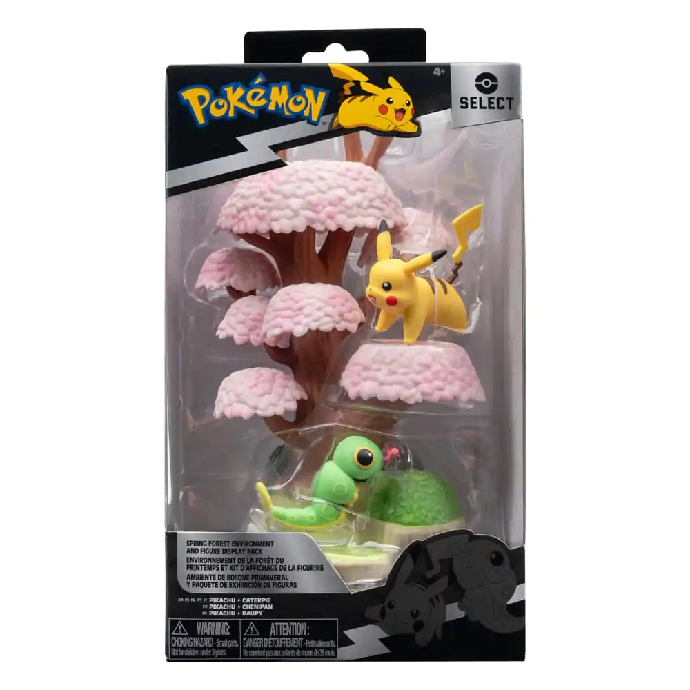 Pokémon Environment Set Frühlingswald & Caterpie & Pikachu Produktfoto