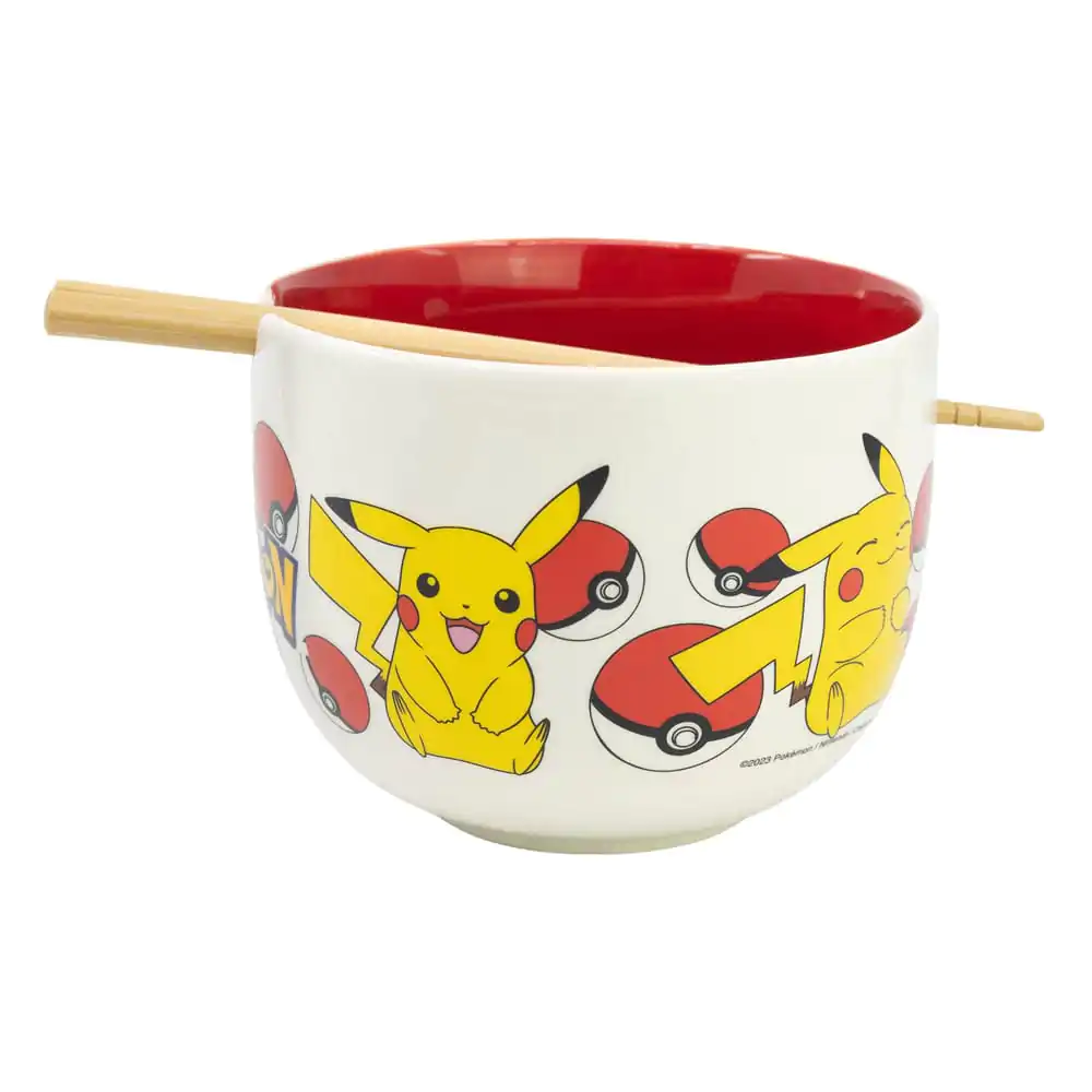 Pokémon Ramen-Schüssel mit Stäbchen Face Produktfoto