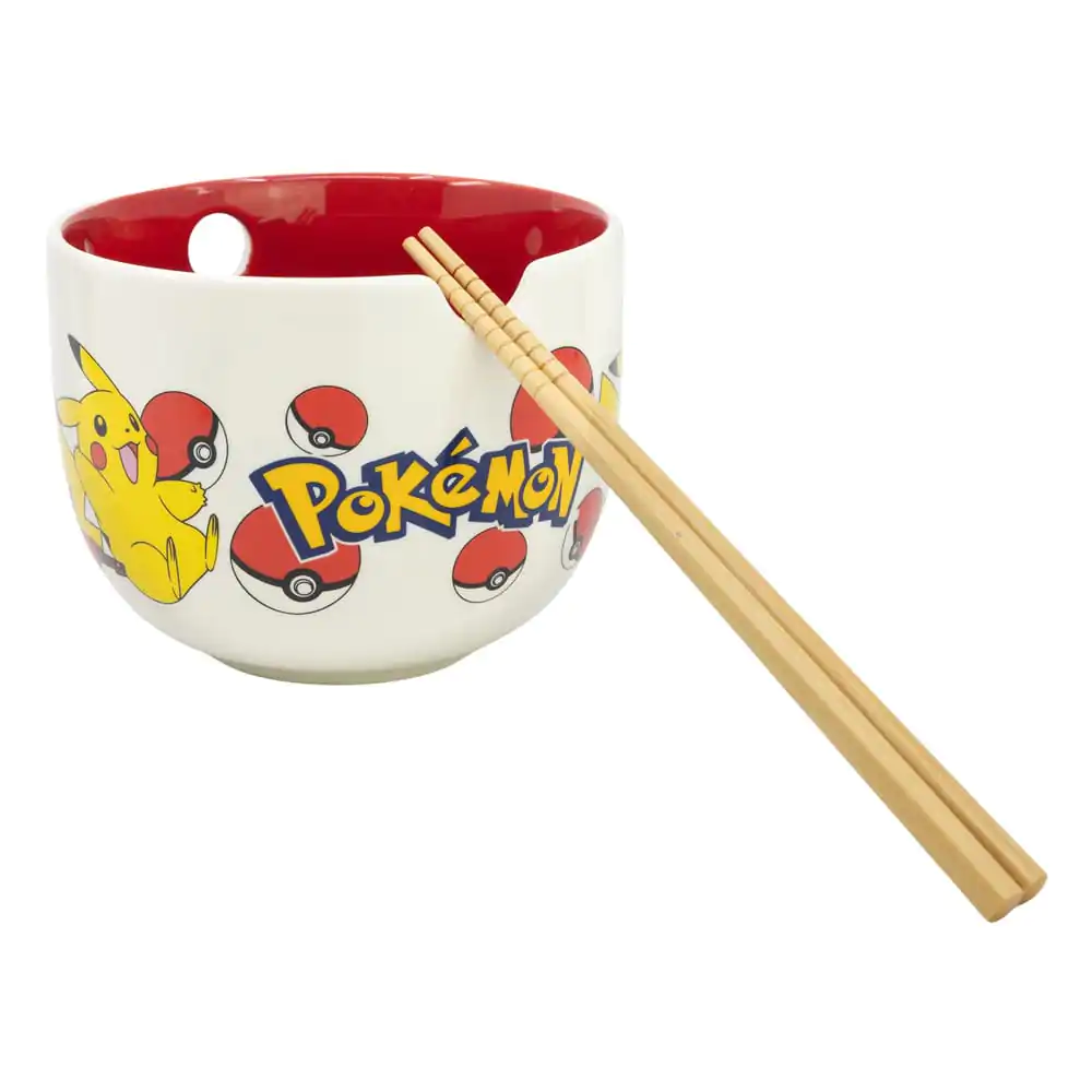 Pokémon Ramen-Schüssel mit Stäbchen Face Produktfoto