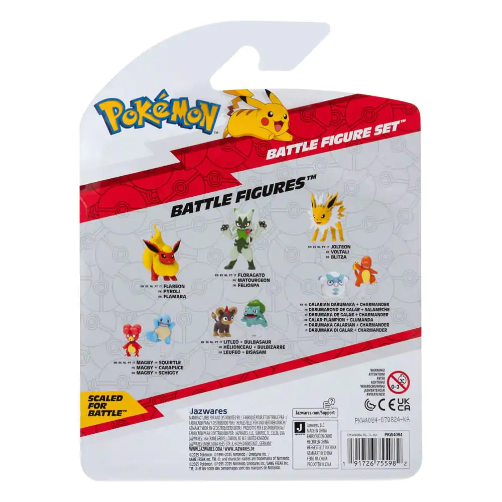 Pokémon First Partner Battle Spielfiguren Set 3er-Pack Charmander, Trubbish & Poliwhirl Produktfoto