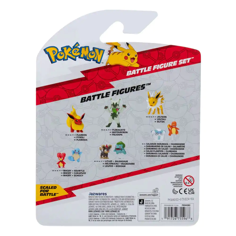 Pokémon First Partner Battle Figure Set Figuren 3er-Pack Magby, Pikachu & Gastly Produktfoto