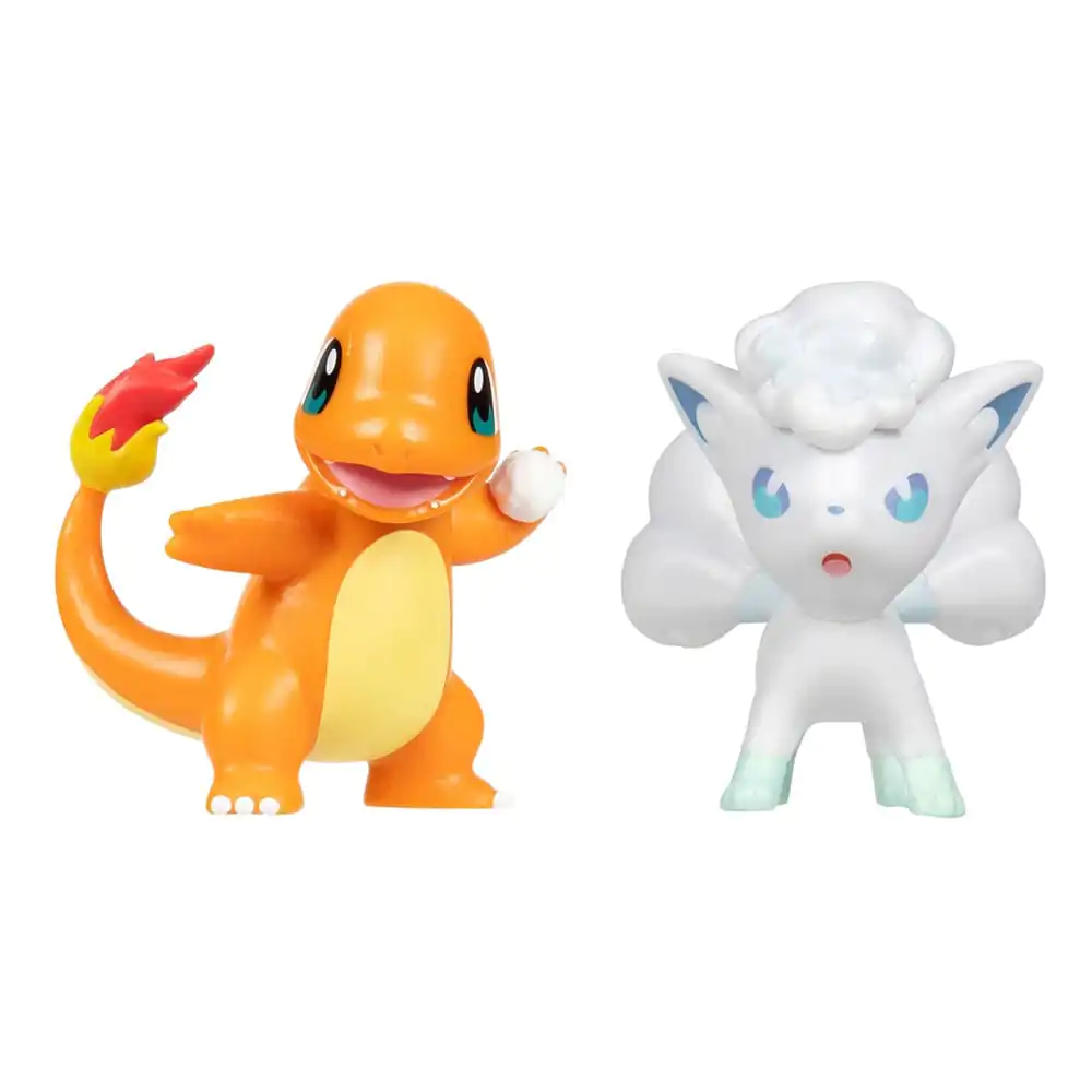 Pokémon First Partner Battle Figure Set Figuren 2er-Pack Holiday Glumanda #2 &amp; Alolan Vulpix Produktfoto