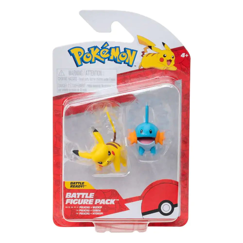 Pokémon First Partner Battle Figure Set Figuren 2er-Pack Hydropi & Pikachu #4 termékfotó