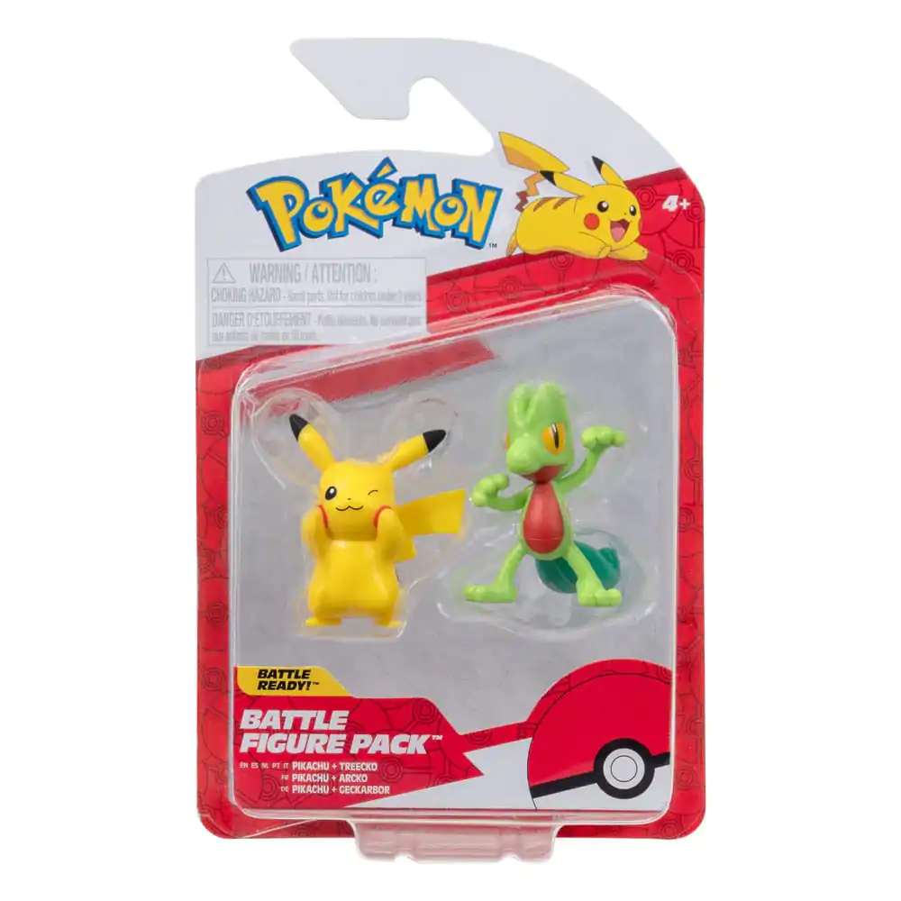 Pokémon First Partner Battle Figure Set Figuren 2er-Pack Geckarbor & Pikachu #8 termékfotó