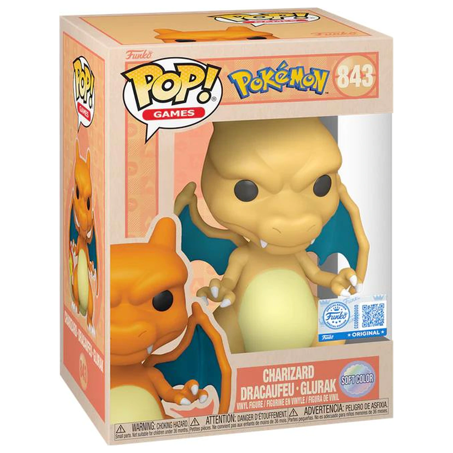 Pokémon Funko POP! Figur Charizard (Soft Color) Produktfoto
