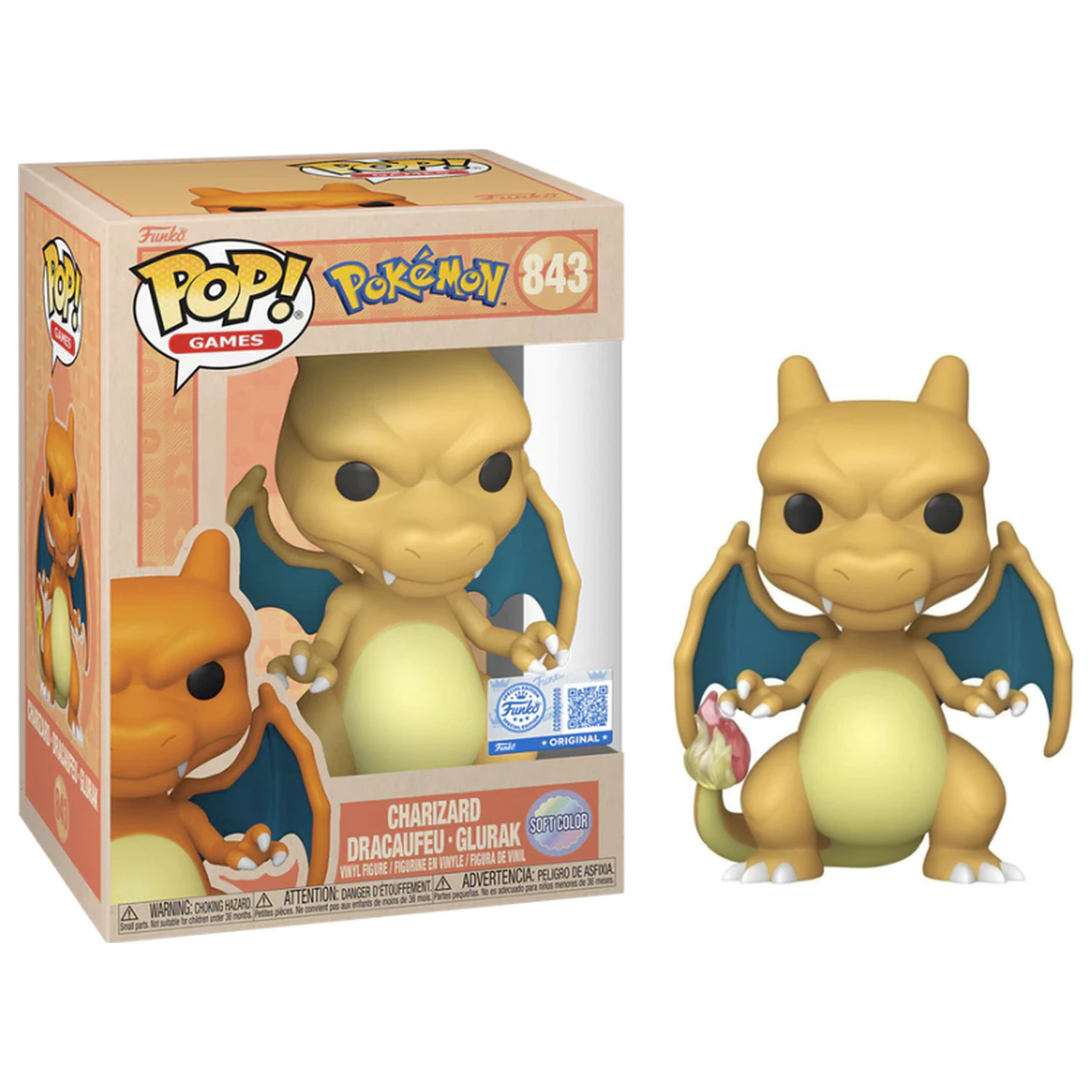 Pokémon Funko POP! Figur Charizard (Soft Color) Produktfoto