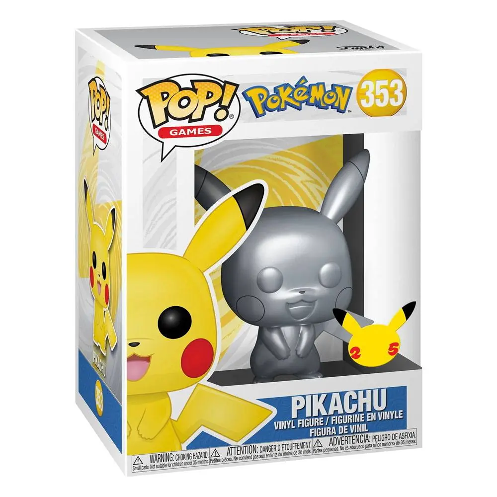 Pokémon POP! Games Vinyl Figur Pikachu Silver Edition 9 cm termékfotó