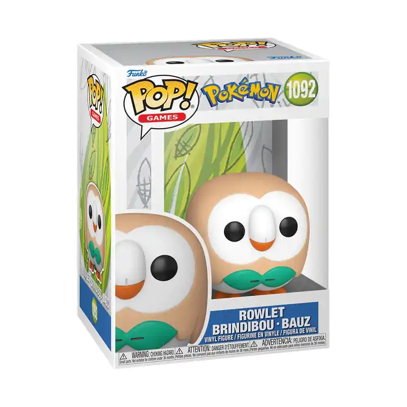 Pokemon Funko POP! Games Vinyl Figur Rowlet 9 cm Produktfoto