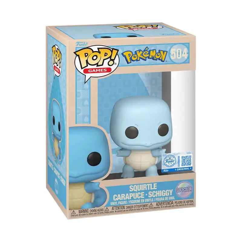 Pokemon Funko POP! Games Vinyl Figur Squirtle (SftClr) 9 cm Produktfoto