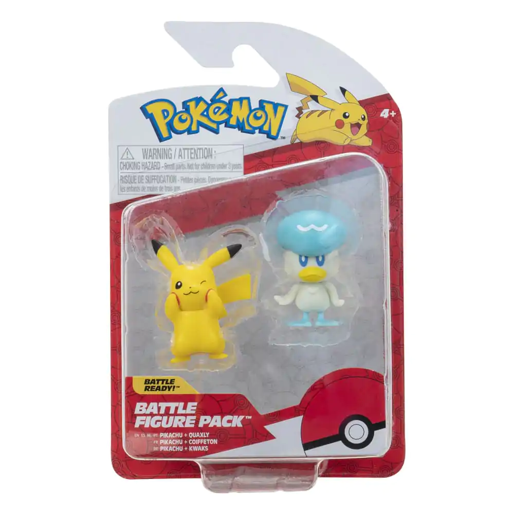 Pokémon Gen IX Battle Figure Pack Minifiguren 2er-Pack Pikachu & Kwaks 5 cm termékfotó