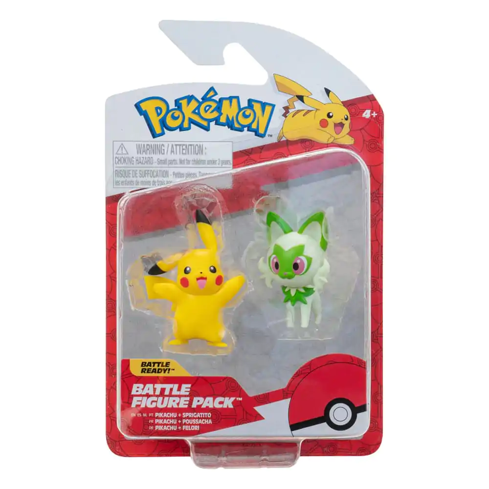 Pokémon Gen IX Battle Figure Pack Minifiguren 2er-Pack Pikachu & Felori 5 cm termékfotó
