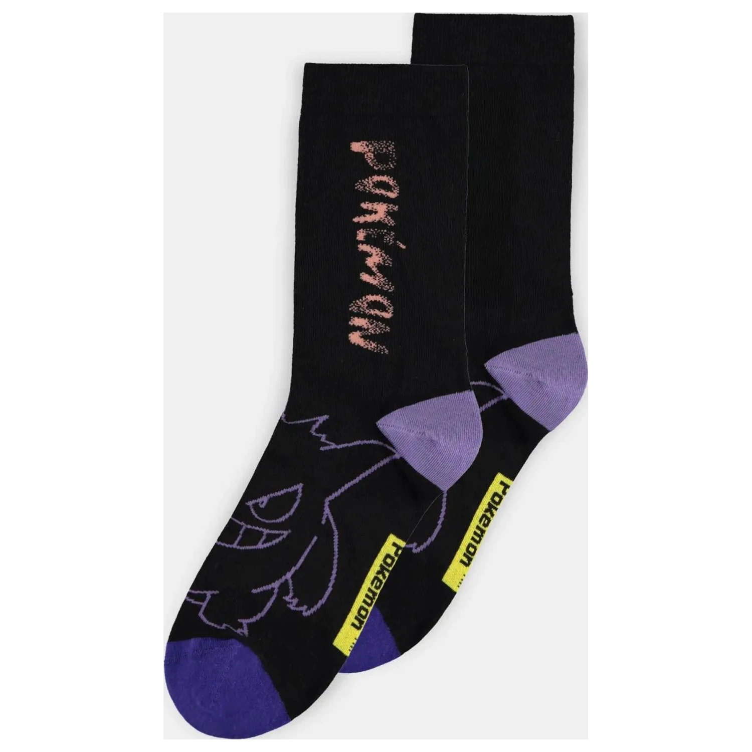 Pokémon Gengar Packung mit 3 Paar Socken (39-42) Produktfoto