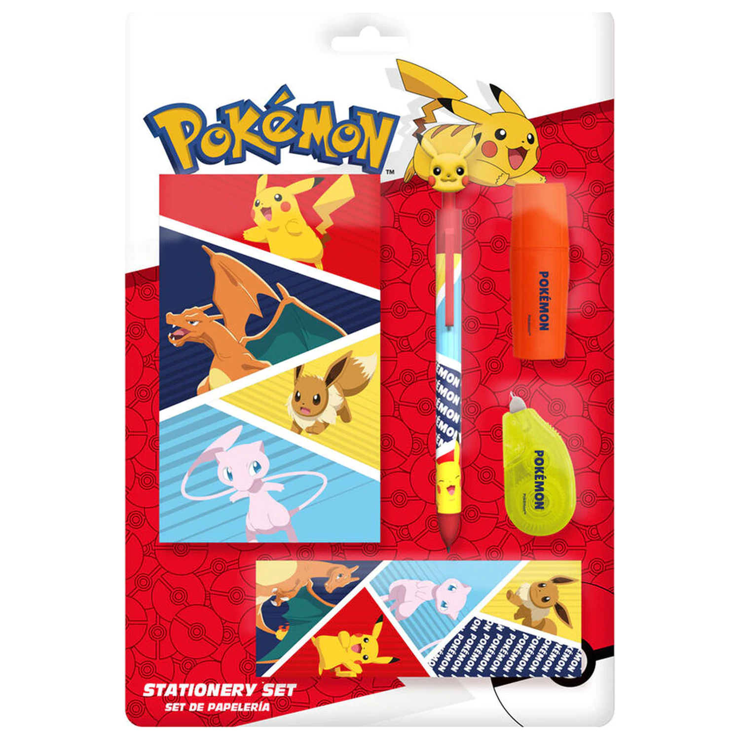 Pokemon Schreibwaren-Set Produktfoto